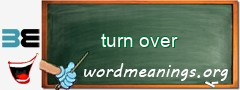 WordMeaning blackboard for turn over